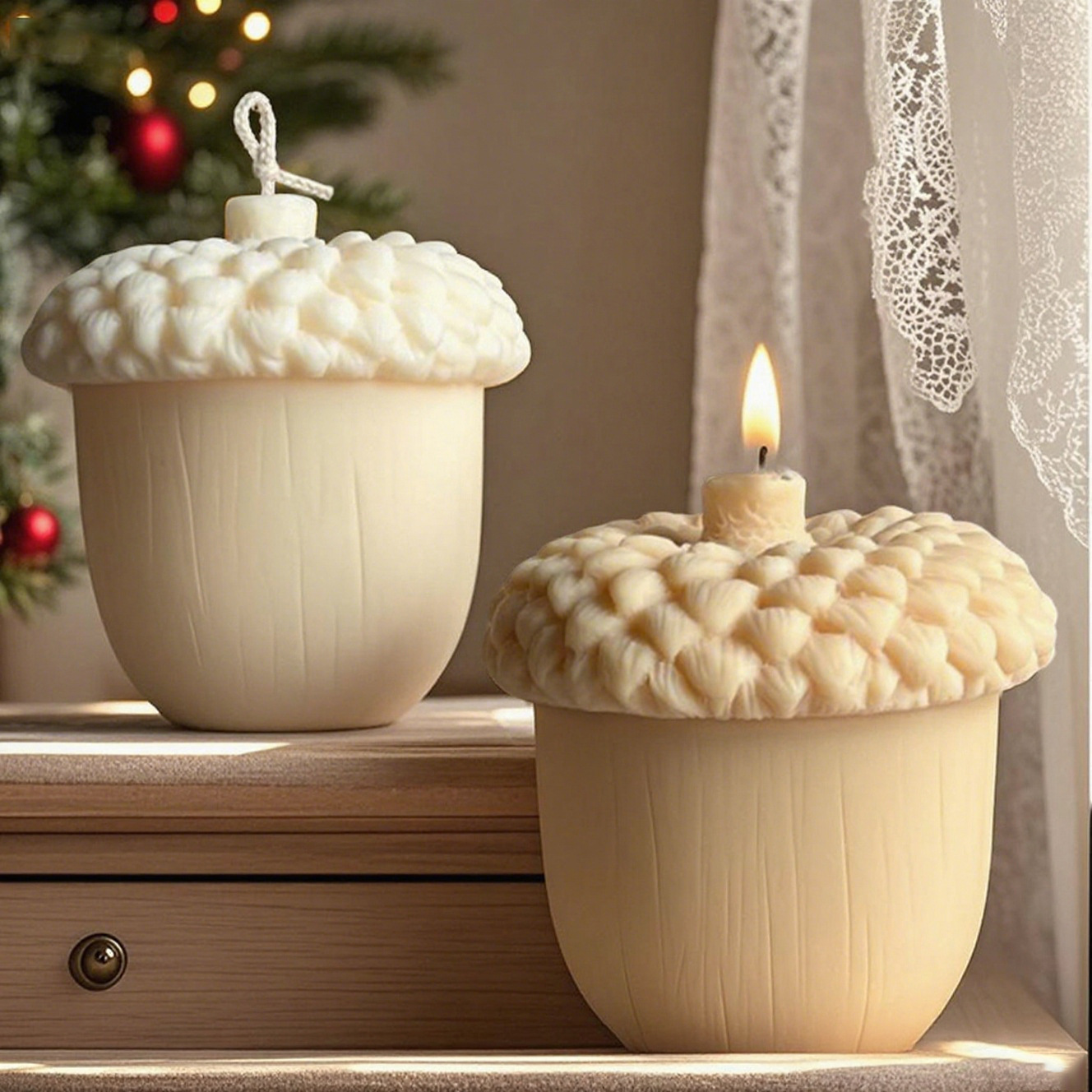 Candle Making Business - DIY Pinecone Candle Silicone Hazelnut Mold