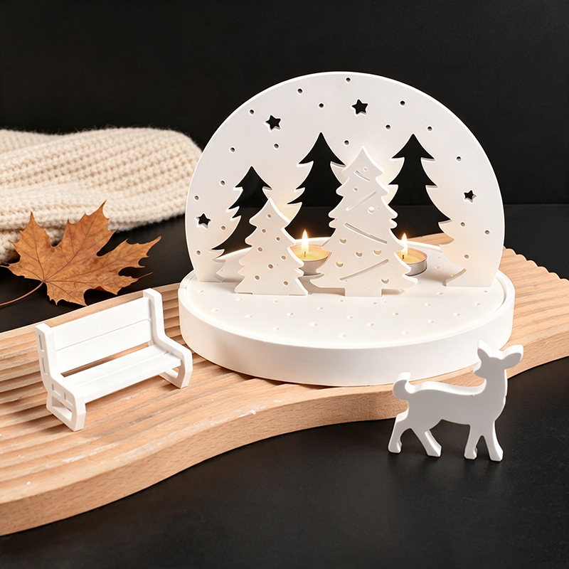 Candle Making Business - Christmas Elk Tealight Candle Holder Silicone