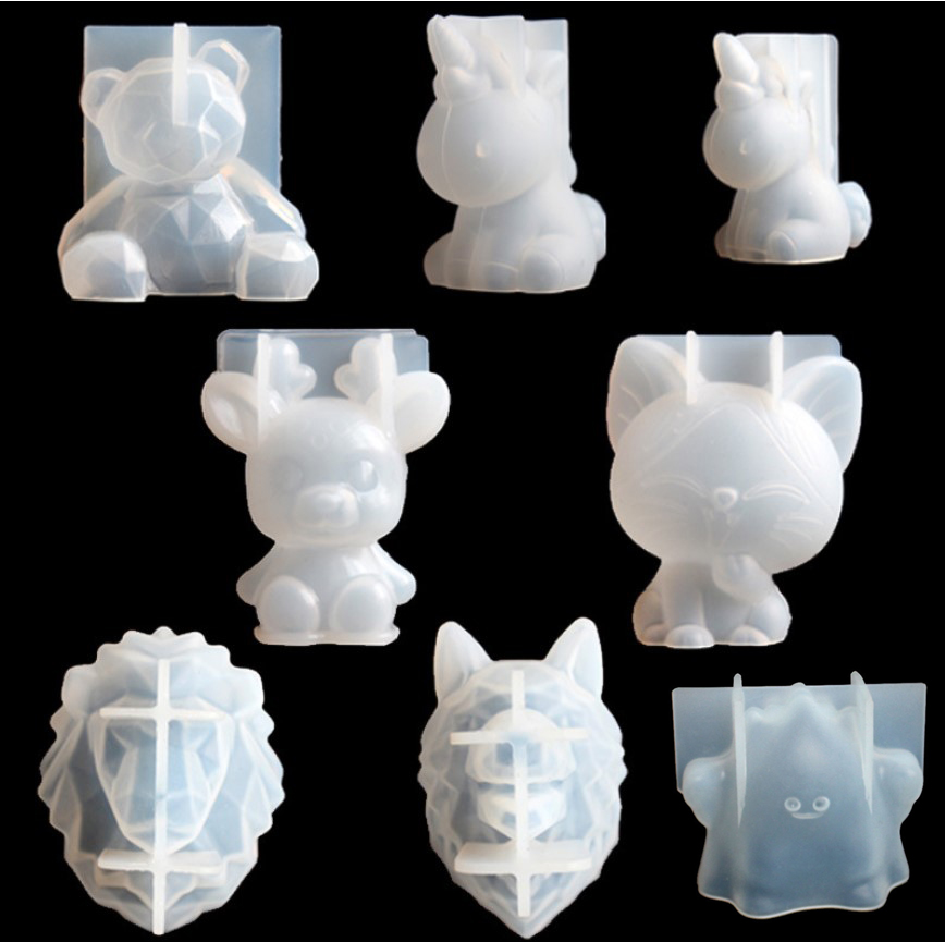 Candle Making Business - Transparent Unicorn Silicone Epoxy Resin Molds