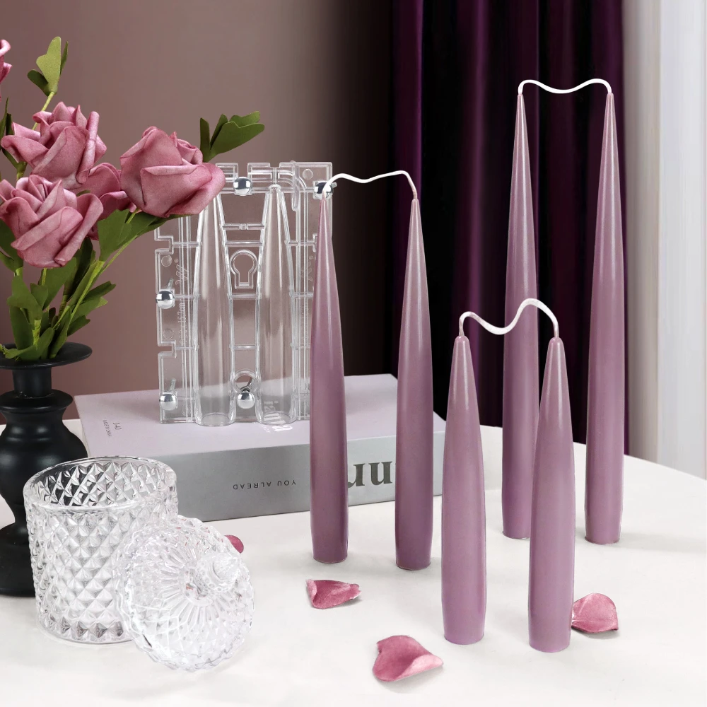 Candle Making Business - Double Pointed Column Candle Acrylic Mould