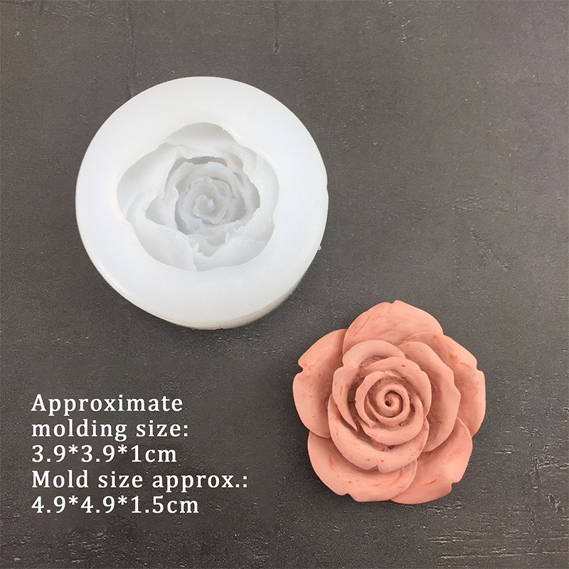 3D Rose Flower Shape Leaf Sili - Candle Making Business ulasan dan harga