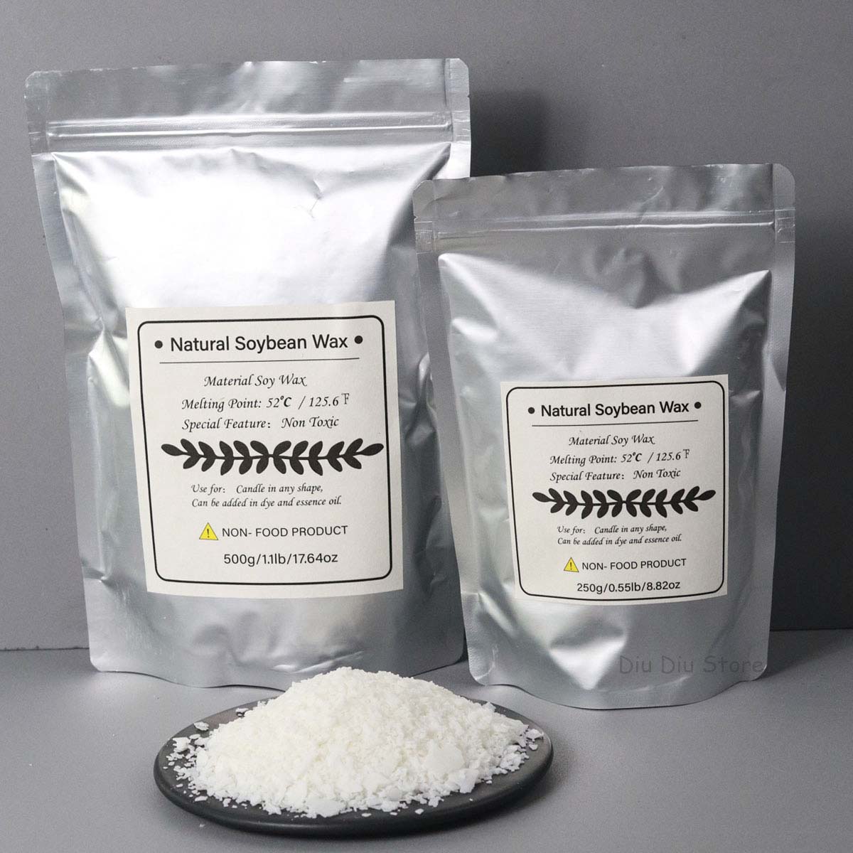 500g/1kg Natural Soy Wax Flake - Soy Wax Pillar Blend ulasan dan harga