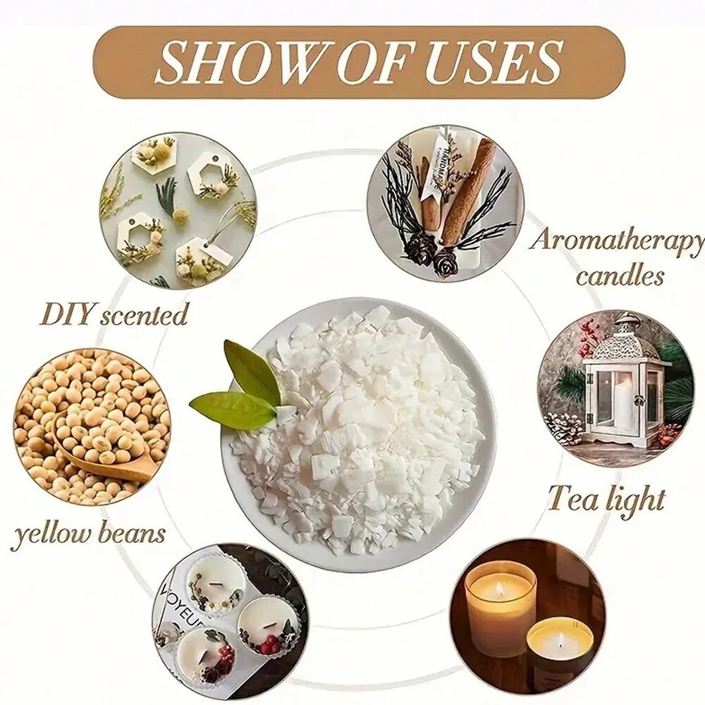 200G/1LB Natural Soy Wax Candl - Soy Wax Pillar Blend ulasan dan harga