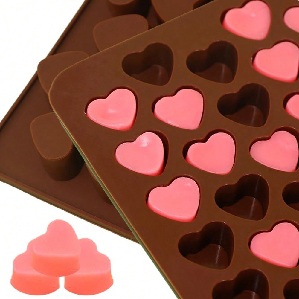 2pcs/set Heart-shaped Coffee B - Soy Wax Pillar Blend ulasan dan harga