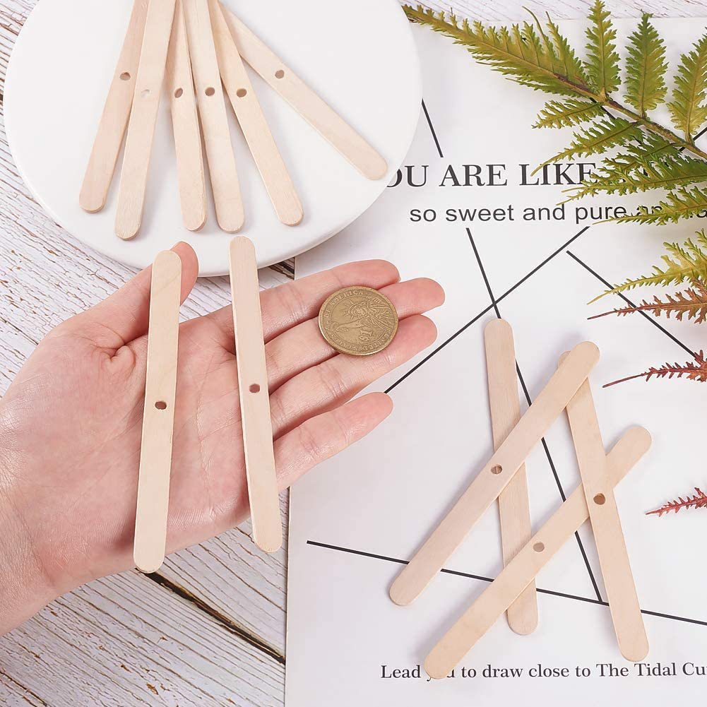 50pcs Wooden Wax Core Holder S - Soy Wax Pillar Blend ulasan dan harga