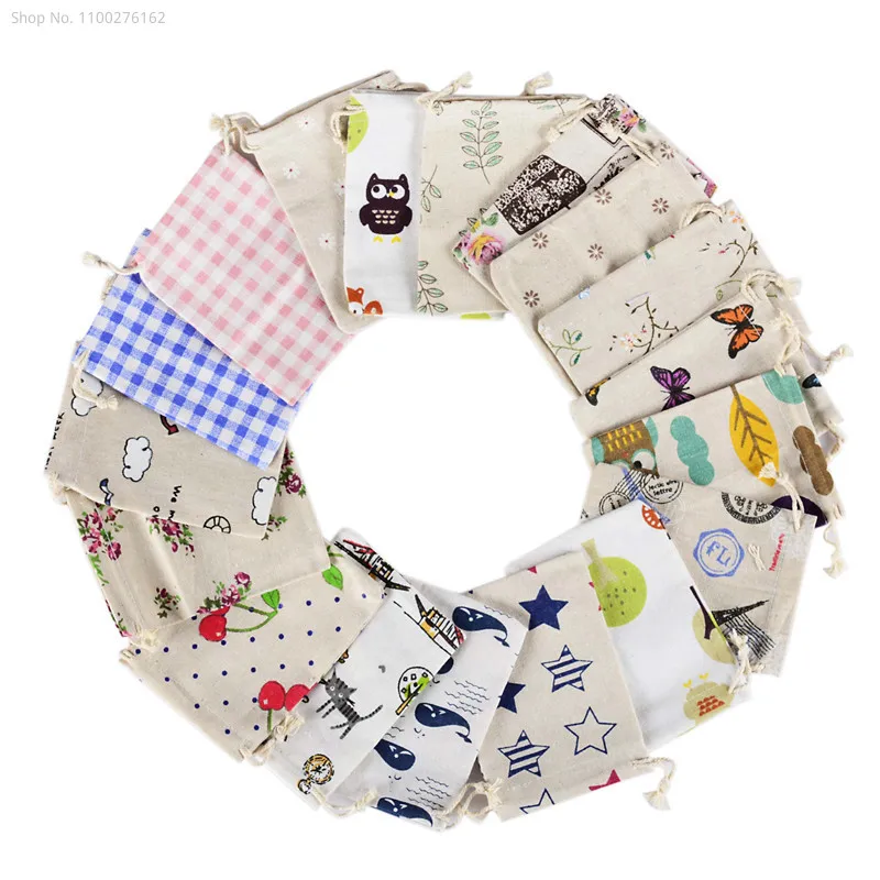 100pcs Small Cloth Bag Cotton  - Jute Bag Packaging ulasan dan harga
