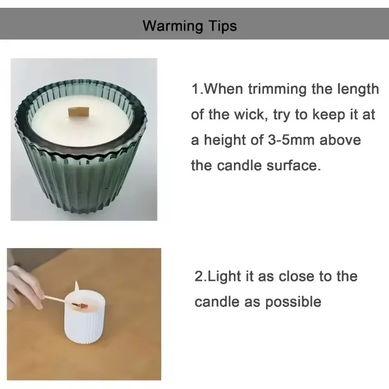 Natural Wooden Candle Wicks wi - Soy Wax Pillar Blend ulasan dan harga