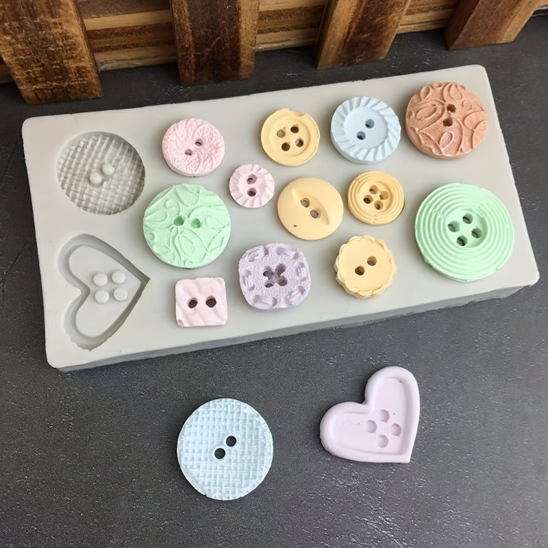 Buttons Shape Silicone Mold Si - Candle Making Business ulasan dan harga