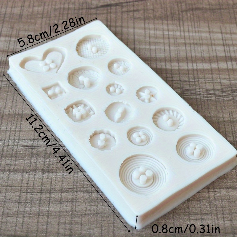 Buttons Shape Silicone Mold Si - Candle Making Business ulasan dan harga
