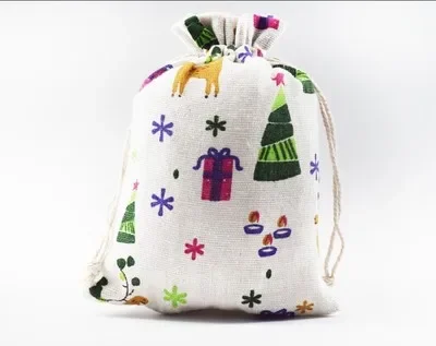 100pcs Pattern Style Jute Bag  - Jute Bag Packaging ulasan dan harga