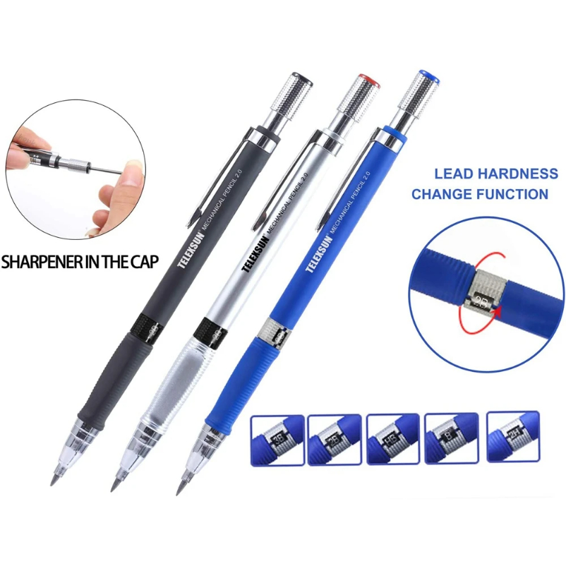 Mechanical Pencils Set 2.0mm w - Staedtler Pencil Lumocolor ulasan dan harga