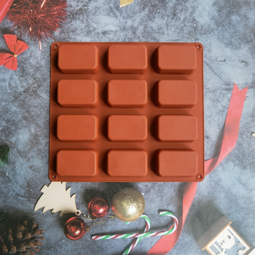 12 Cavity Square Silicone Soap - Candle Making Business ulasan dan harga
