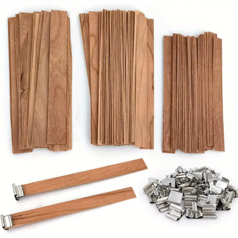 Natural Wooden Candle Wicks Wo - Soy Wax Pillar Blend ulasan dan harga