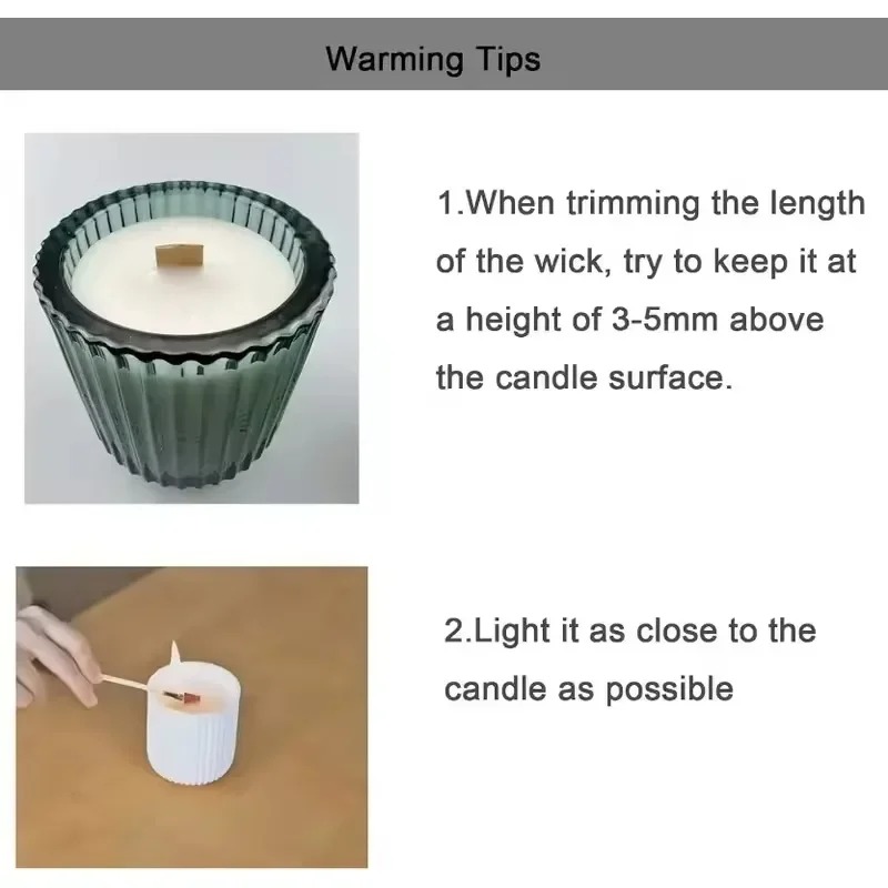 Natural Wooden Candle Wicks Wo - Soy Wax Pillar Blend ulasan dan harga
