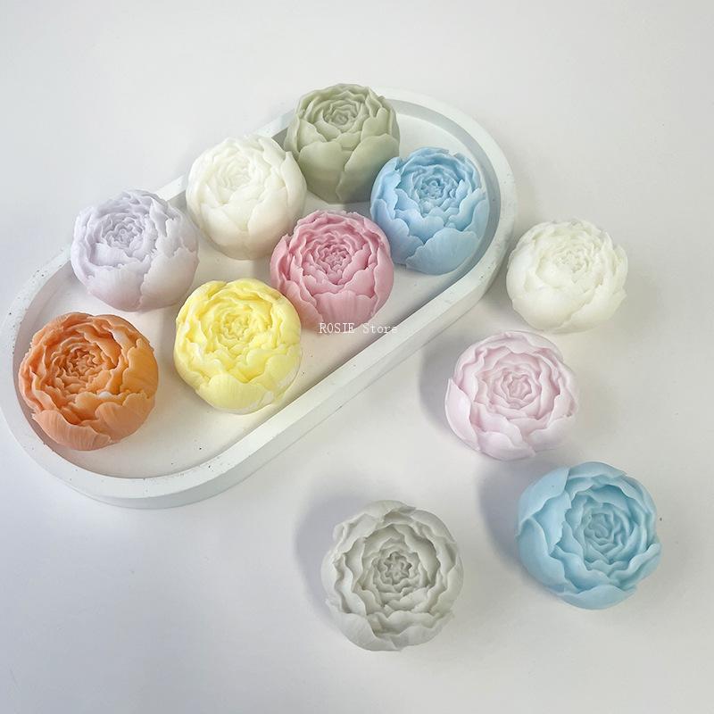 3D Peony Flower Silicone Mold  - Candle Making Business ulasan dan harga