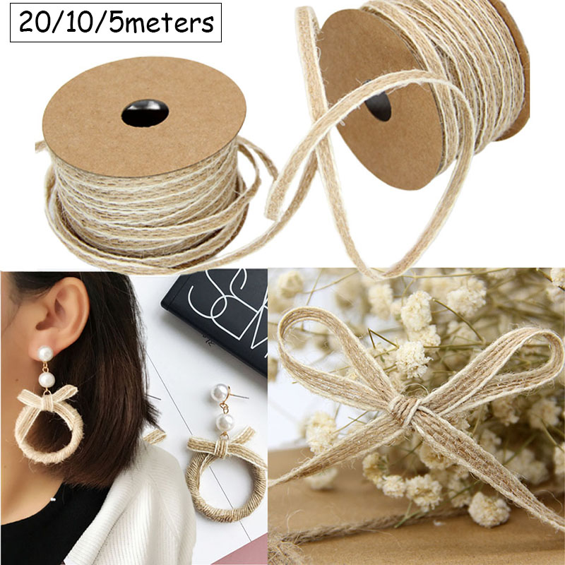 20/10/5M Natural Jute Rope Cor - Jute Bag Packaging ulasan dan harga