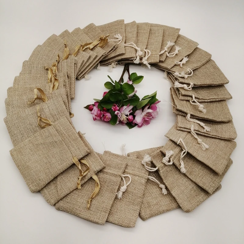 200pcs Silk Ribbon Cotton Draw - Jute Bag Packaging ulasan dan harga