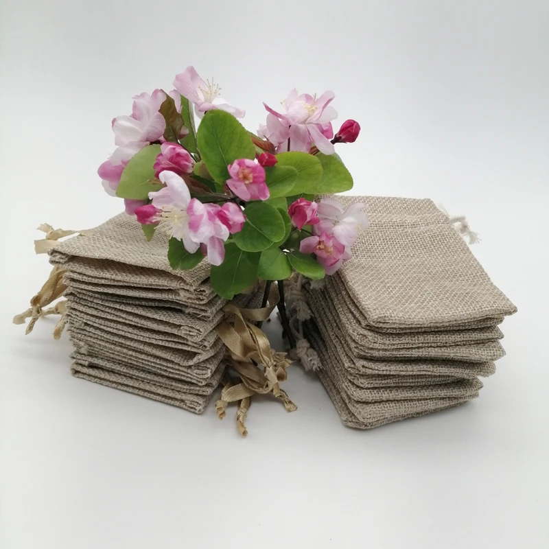 200pcs Silk Ribbon Cotton Draw - Jute Bag Packaging ulasan dan harga