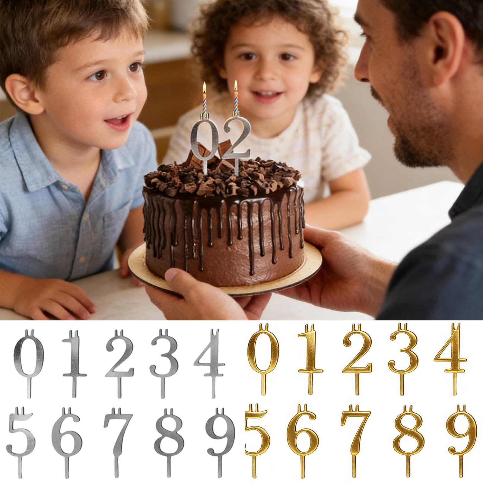 10pcs 0-9 Number Cake Toppers  - Candle Making Business ulasan dan harga