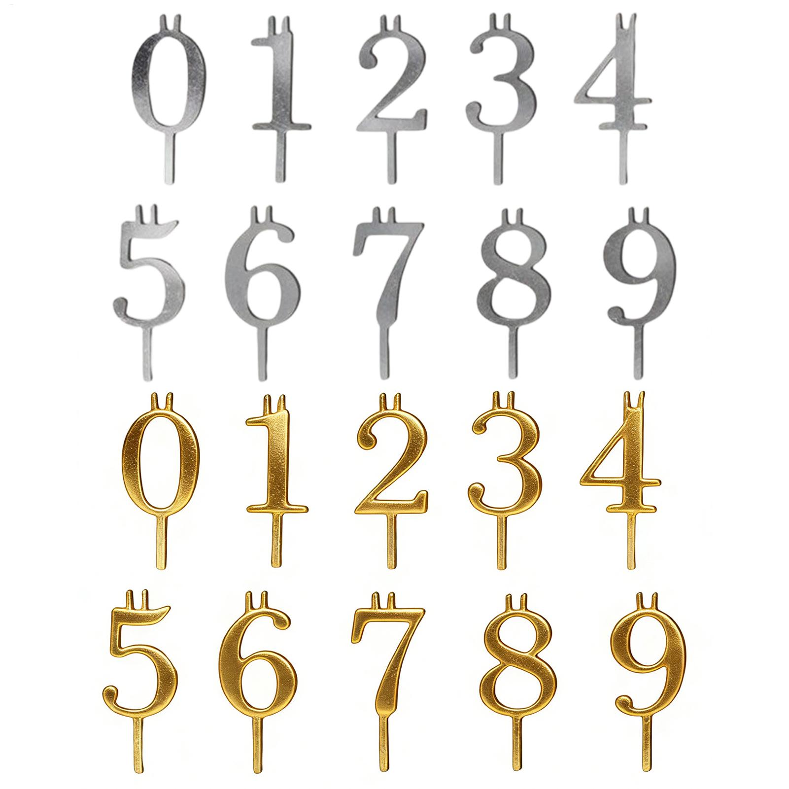 10pcs 0-9 Number Cake Toppers  - Candle Making Business ulasan dan harga