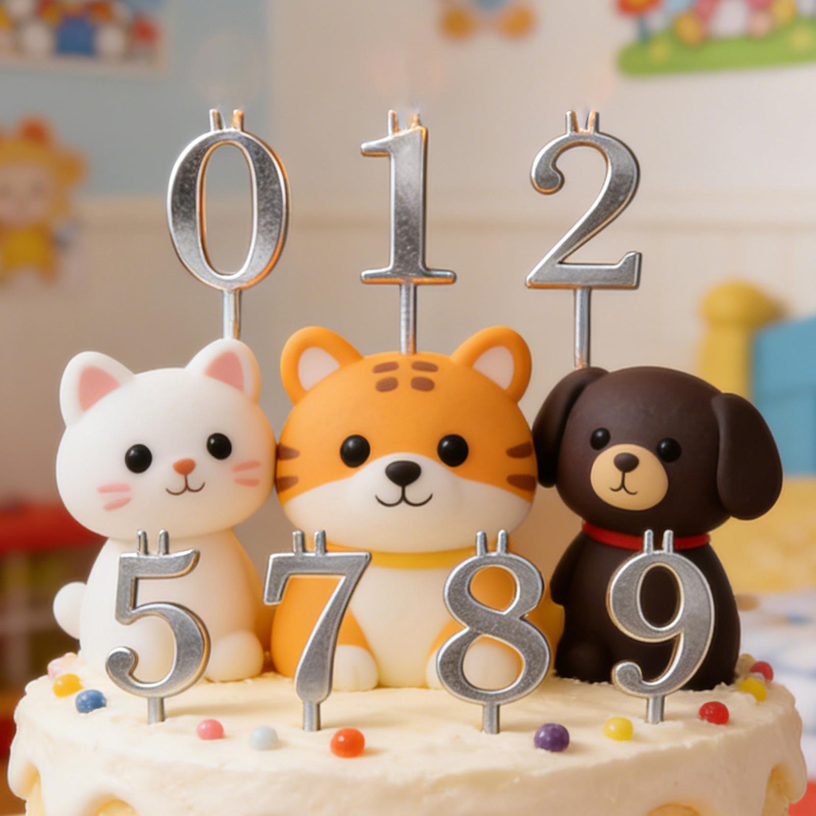 10pcs 0-9 Number Cake Toppers  - Candle Making Business ulasan dan harga